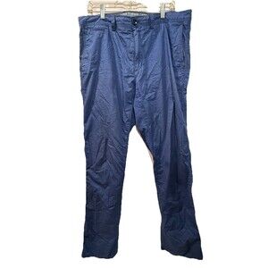 Banana Republic Pants Mens 35x32 Navy Blue Aiden Summer Chino Cotton Casual